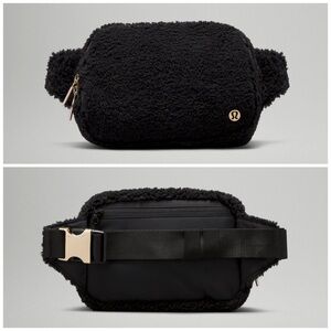 Lululemon Everywhere Belt Bag Large 2L Fleece black gold